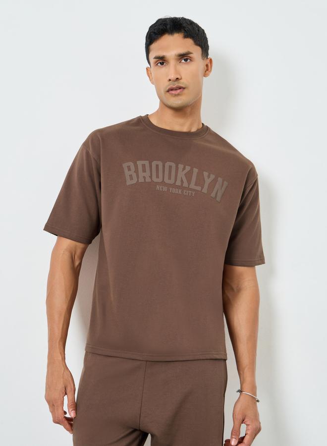 Styli Men Oversized Puff Print T-Shirt and Pants Co-Ords - Image 3